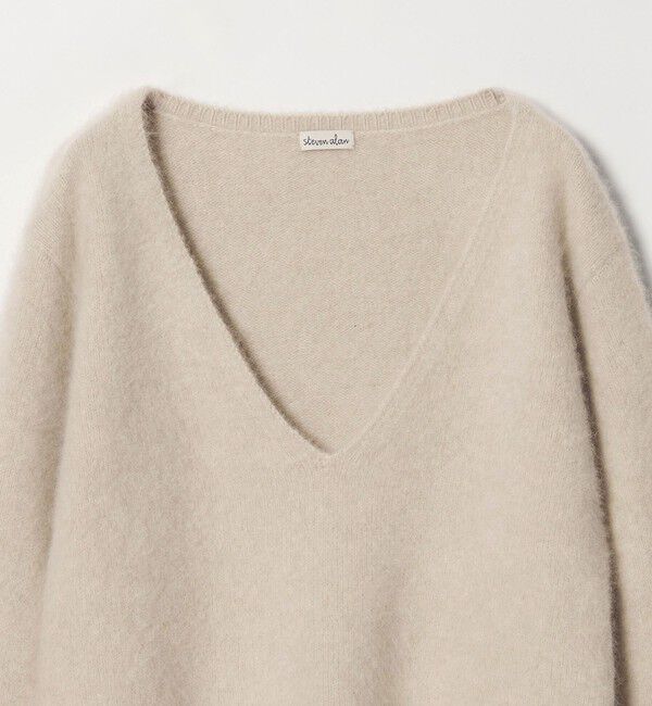 STEVEN ALAN「＜Steven Alan＞オーストラリアン ウール ミックス Vネック ニット」|ニット・セーター|