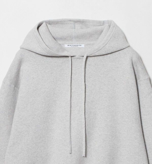 BEAUTY&YOUTH UNITED ARROWS「コットンウールブレンド ソリッド＆ボーダーニットフーディ ウォッシャブル」|ニット・セーター|