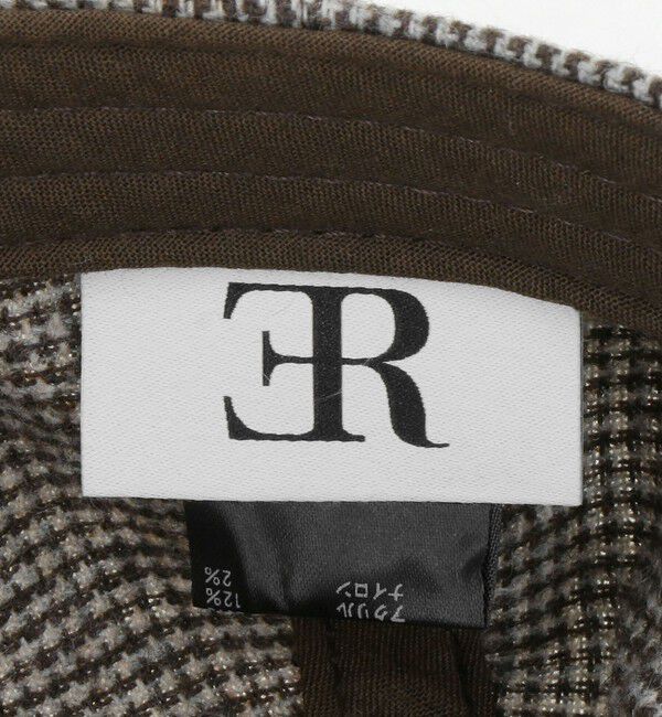 ER「＜ER＞ハウンドトゥース ロゴ キャップ」|ハット|