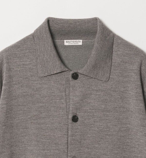 BEAUTY&YOUTH UNITED ARROWS「ハイブリッド ウール ポロジャケット ウォッシャブル」|カーディガン|