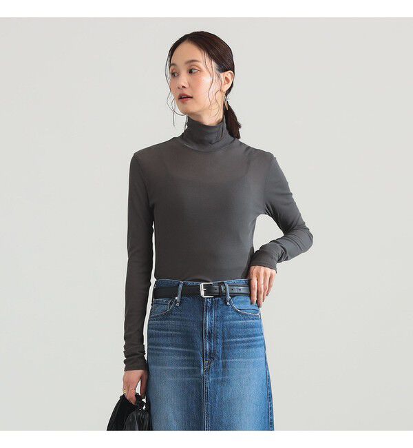 Demi-Luxe BEAMS 「強撚 フライス タートルネック プルオーバー」|Tシャツ・カットソー|
