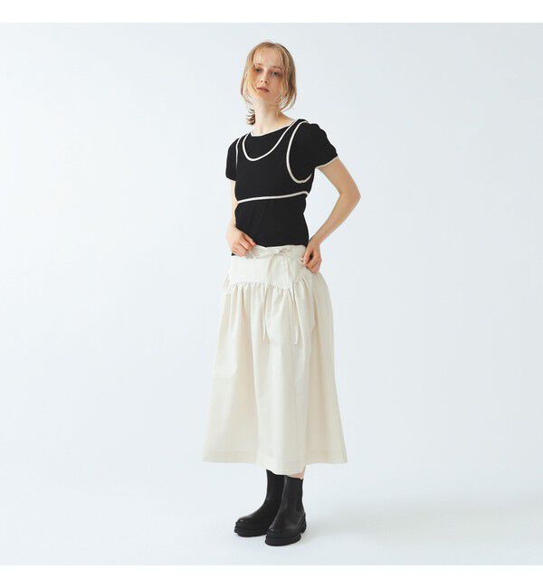 Ray BEAMS 「パイピング タンクトップ レイヤー Tシャツ」|Tシャツ・カットソー|