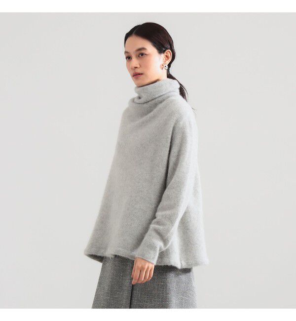 BEAMS SELECTION for WOMEN「【別注】BATONER &times; Demi-Luxe BEAMS / カシミヤフォックス ユニーク タートルネック ニット」|ニット・セーター|