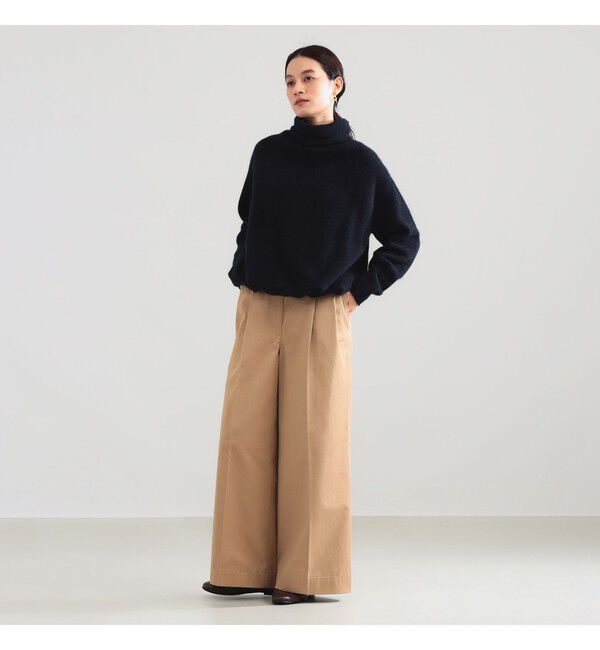BEAMS SELECTION for WOMEN「【別注】BATONER &times; Demi-Luxe BEAMS / カシミヤフォックス ユニーク タートルネック ニット」|ニット・セーター|