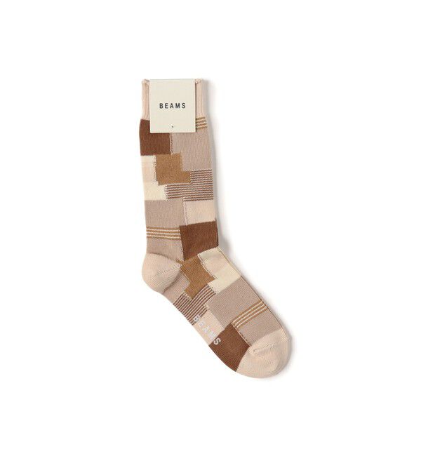 BEAMS「パッチワーク ソックス」|ソックス|BEIGE