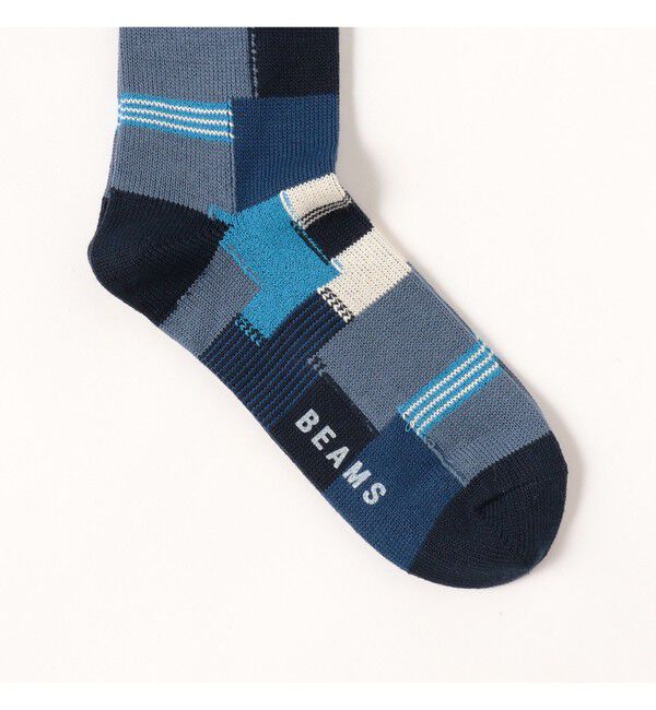 BEAMS「パッチワーク ソックス」|ソックス|