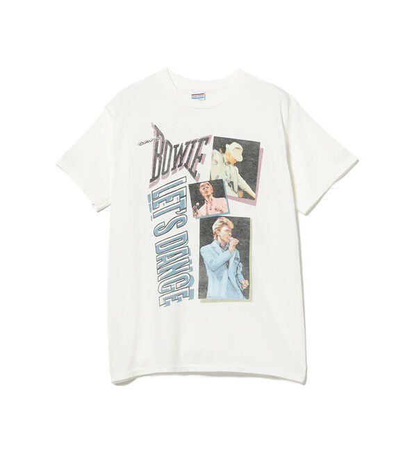 BEAMS「【別注】JUNK FOOD / DAVID BOWIE LETS DANCE FLEA MARKET TEE」|Tシャツ・カットソー|VINTAGE_WHITE