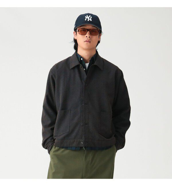 BEAMS「ブークレ ツイード シャツ」|シャツ・ブラウス|