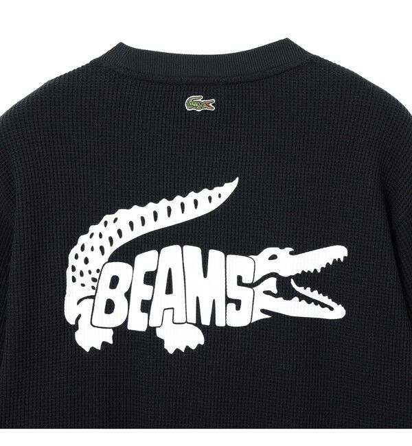 BEAMS「BEAMS｜【別注】LACOSTE / ロゴ サーマル Tシャツ」|Tシャツ・カットソー|