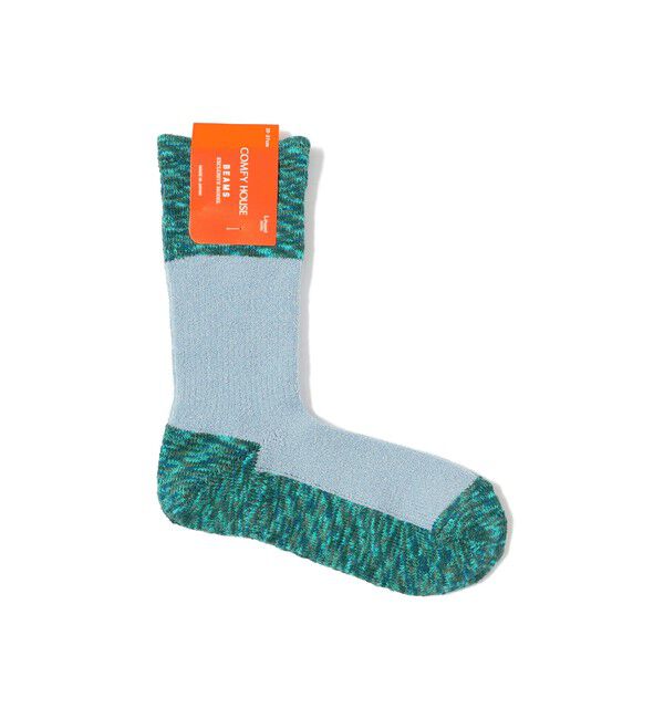 BEAMS「【別注】COMFY HOUSE / Slub Line Socks」|ソックス|LT.BLUE