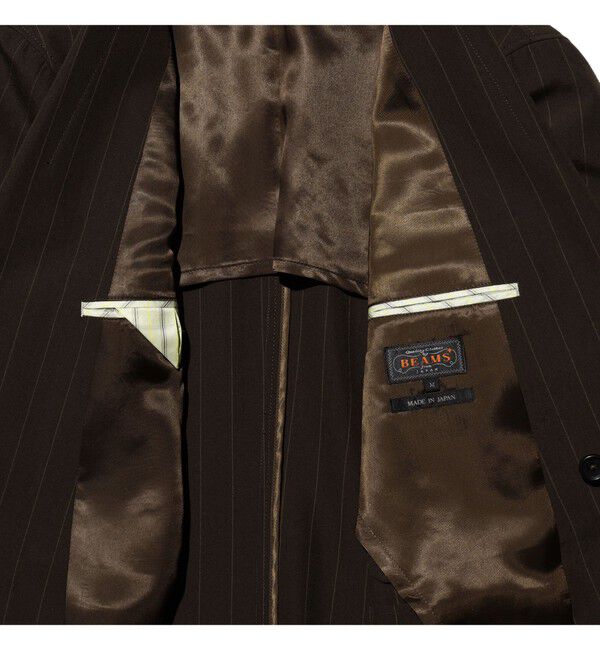 BEAMS PLUS「4B Double Breasted Blazer Wool Stripe」|テーラードジャケット|