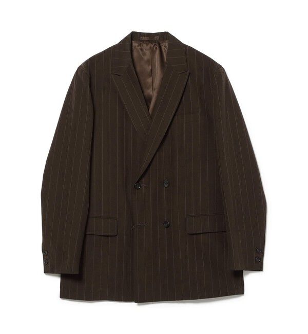BEAMS PLUS「4B Double Breasted Blazer Wool Stripe」|テーラードジャケット|