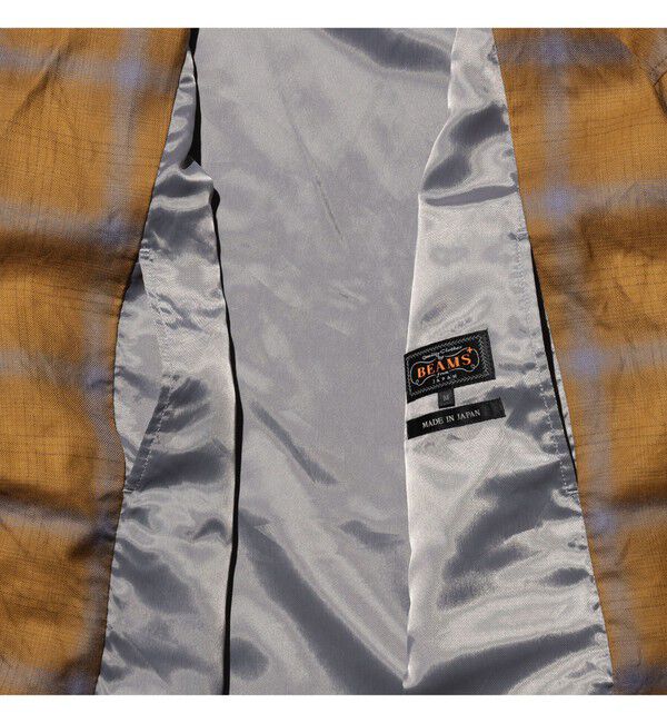 BEAMS PLUS「4B Cuffs Jacket Washble Wool Ombre Plaid」|テーラードジャケット|