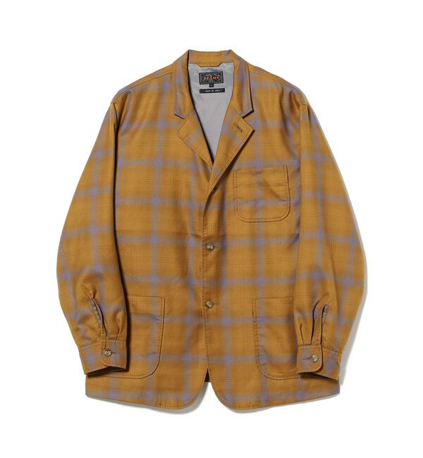 BEAMS PLUS「4B Cuffs Jacket Washble Wool Ombre Plaid」|テーラードジャケット|