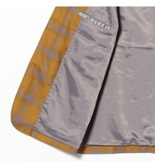 BEAMS PLUS「4B Cuffs Jacket Washble Wool Ombre Plaid」|テーラードジャケット|