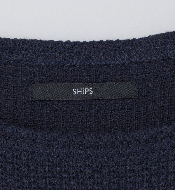 SHIPS「SHIPS: ローゲージ ピケ ボートネック カットソー」|Tシャツ・カットソー|