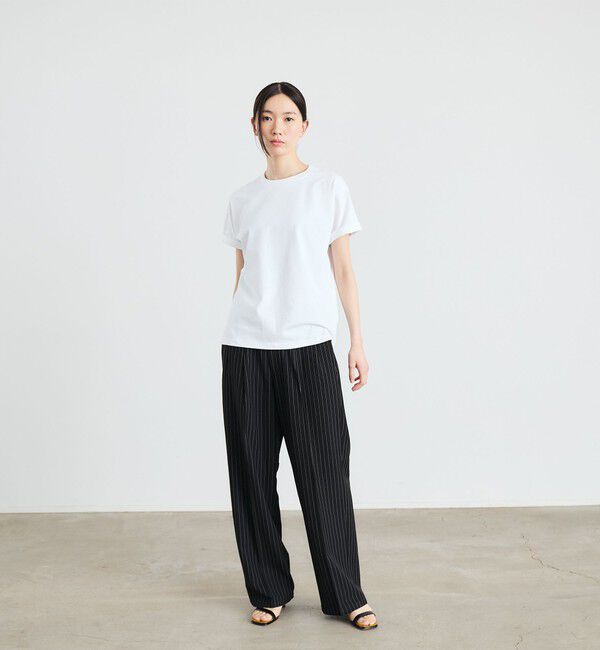 SHIPS「City Ambient Products: ツイル 2タック ワイド スラックス」|スラックス|