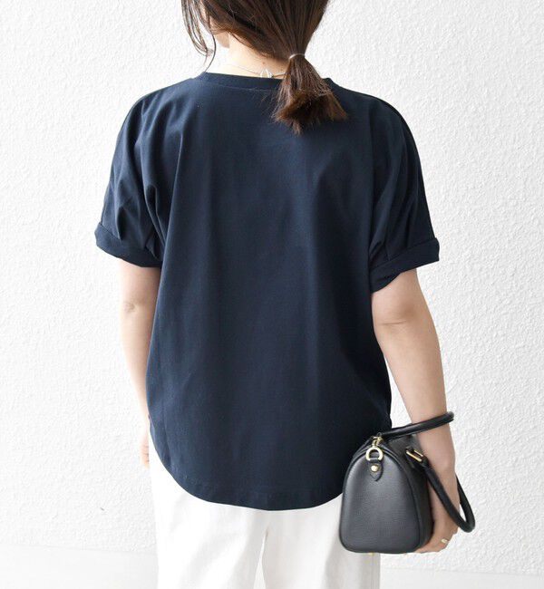 SHIPS any「〈UVカット/接触冷感/吸水速乾/洗濯機可能〉USAコットン ツイスト TEE」|Tシャツ・カットソー|