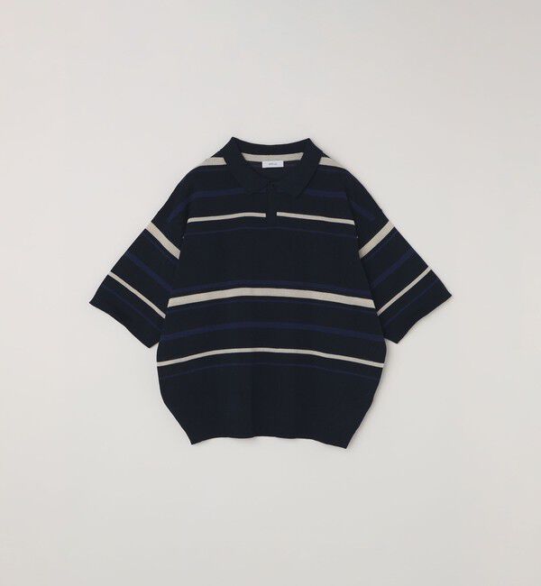 SHIPS any「〈手洗い可能〉リネンミックス ハイゲージ ニット スキッパー ポロシャツ◇」|ポロシャツ|