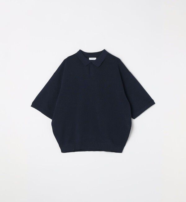 SHIPS any「〈手洗い可能〉リネンミックス ハイゲージ ニット スキッパー ポロシャツ◇」|ポロシャツ|