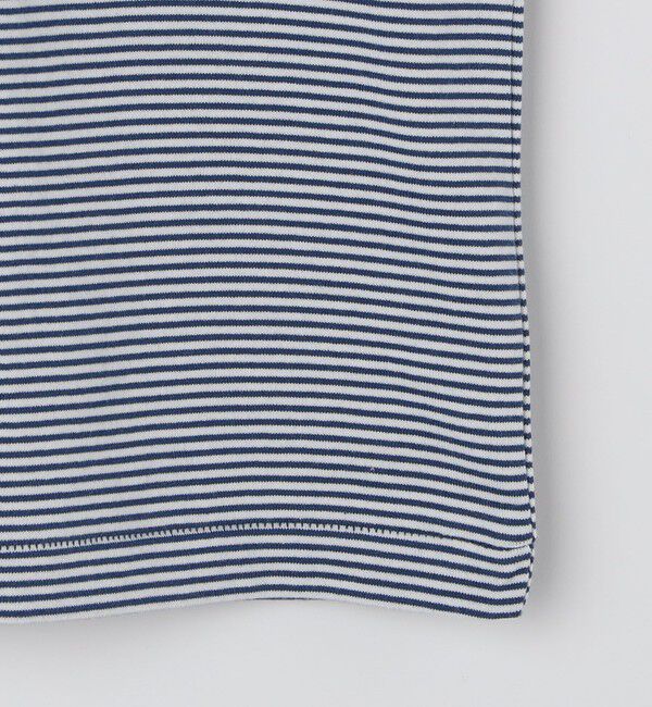SHIPS「SHIPS: マイクロ ボーダー リンガー Tシャツ」|Tシャツ・カットソー|