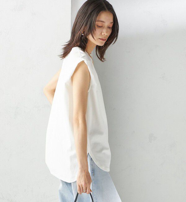 SHIPS for women「〈接触冷感〉ポンチ ノースリーブ プルオーバー」|Tシャツ・カットソー|