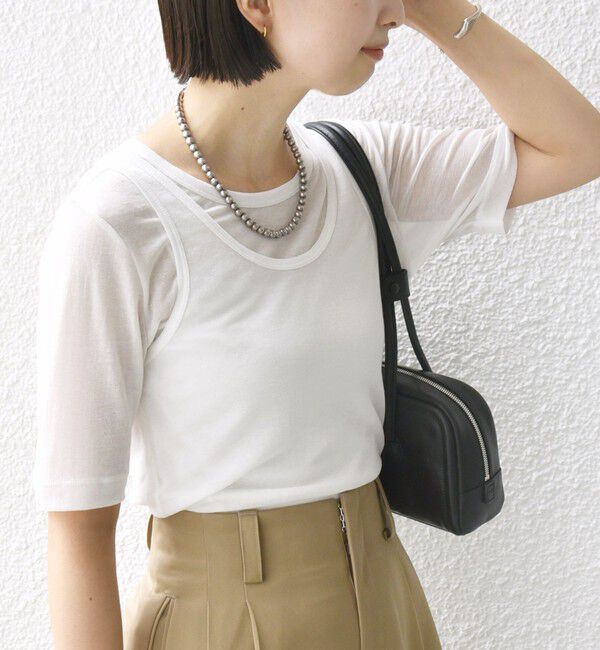 SHIPS for women「シアー フライス レイヤード TEE」|Tシャツ・カットソー|