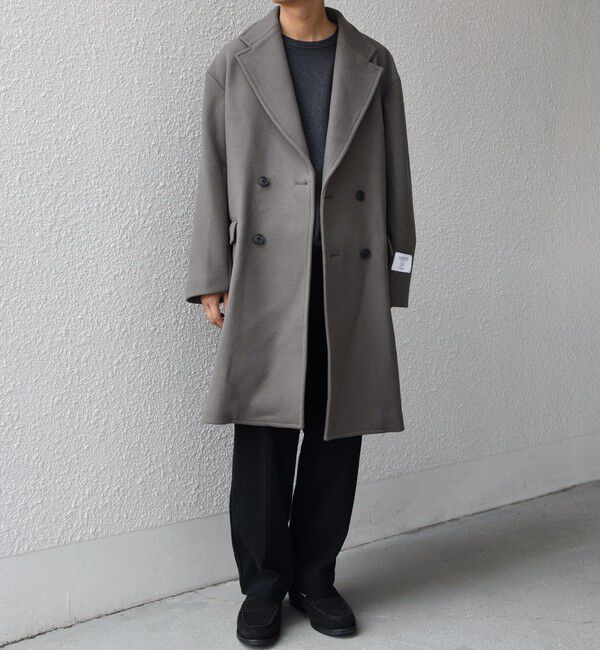 SHIPS any「PURE WOOL MELTON ダブル チェスターコート 26AW◆」|チェスターコート|