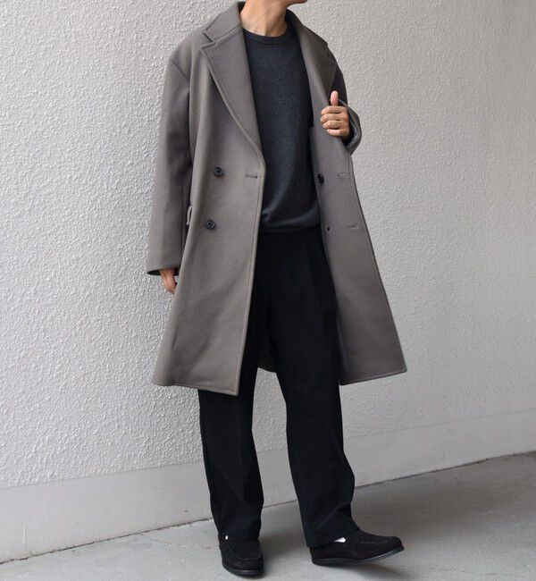 SHIPS any「PURE WOOL MELTON ダブル チェスターコート 26AW◆」|チェスターコート|