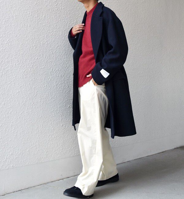 SHIPS any「PURE WOOL MELTON ダブル チェスターコート 26AW◆」|チェスターコート|