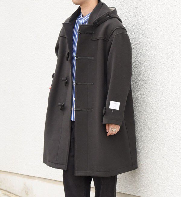 SHIPS any「PURE WOOL MELTON ダッフル コート 26AW◆」|ダッフルコート|チャコールグレー
