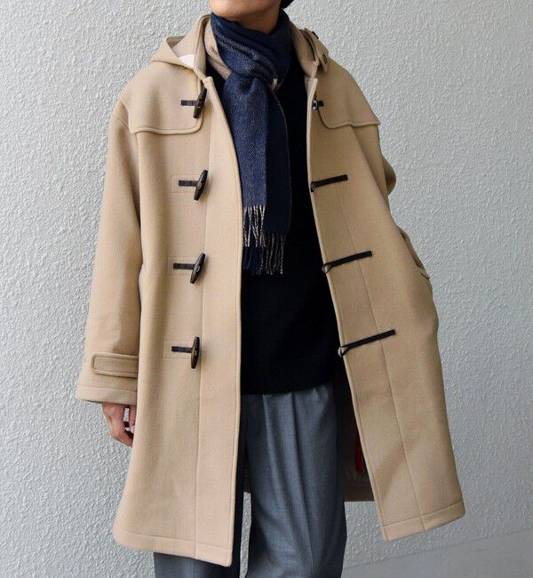 SHIPS any「PURE WOOL MELTON ダッフル コート 26AW◆」|ダッフルコート|ベージュ系その他