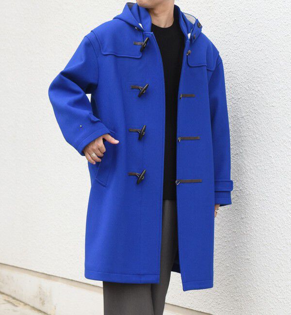 SHIPS any「PURE WOOL MELTON ダッフル コート 26AW◆」|ダッフルコート|ブルー系その他
