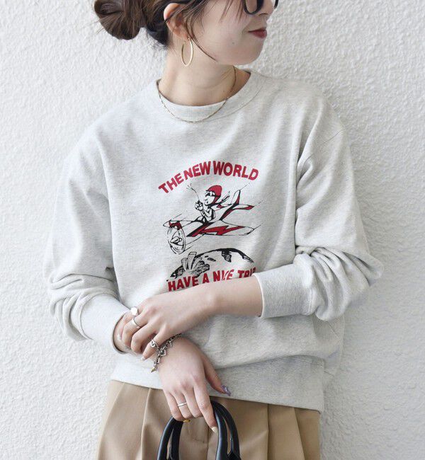 SHIPS any「【SHIPS any別注】THE KNiTS:〈洗濯機可能〉ロゴ プリント スウェット 26SS」|スウェット・ジャージ|