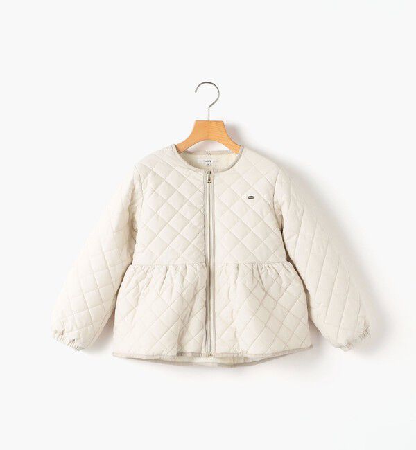 SHIPS KIDS「140～150cm /〈洗濯機可能〉 キルト ペプラム  ジップ ジャケット」|その他|