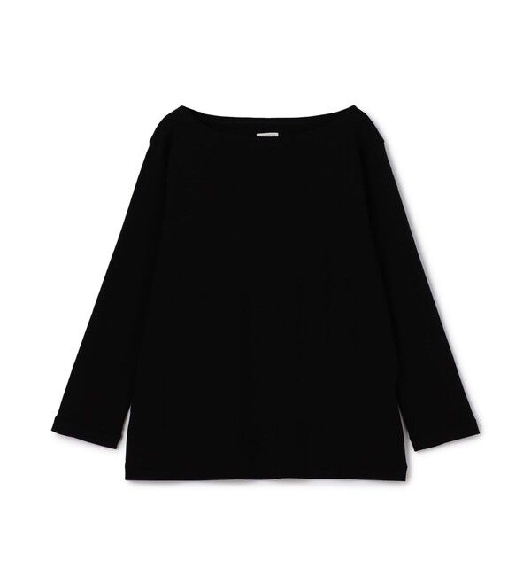 GALERIE VIE「ソフトジャージーリブ ボートネックプルオーバー」|Tシャツ・カットソー|19 ブラック