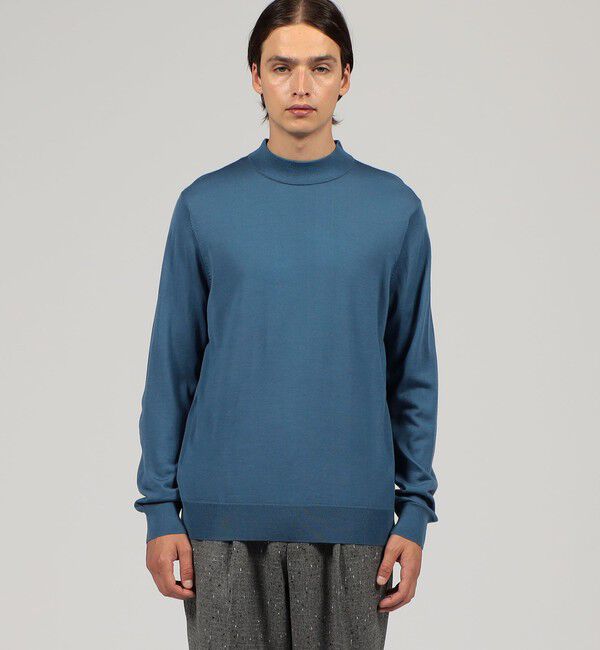 TOMORROWLAND MENS「TOMORROWLAND tricot スーパーファインメリノウール モックネックプルオーバー」|ニット・セーター|