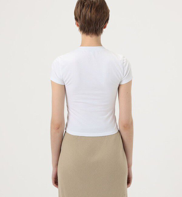 JAMES PERSE「コットンポリエステル クロップドTシャツ WMTP3926」|Tシャツ・カットソー|