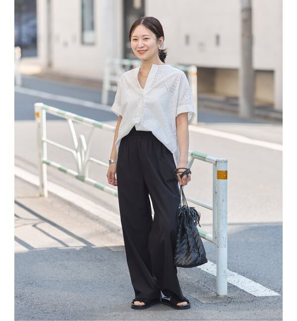 JOURNAL STANDARD「《追加5》【撥水/接触冷感/洗える/UVカット】リネンナイロンストレッチワイドパンツ」|その他|
