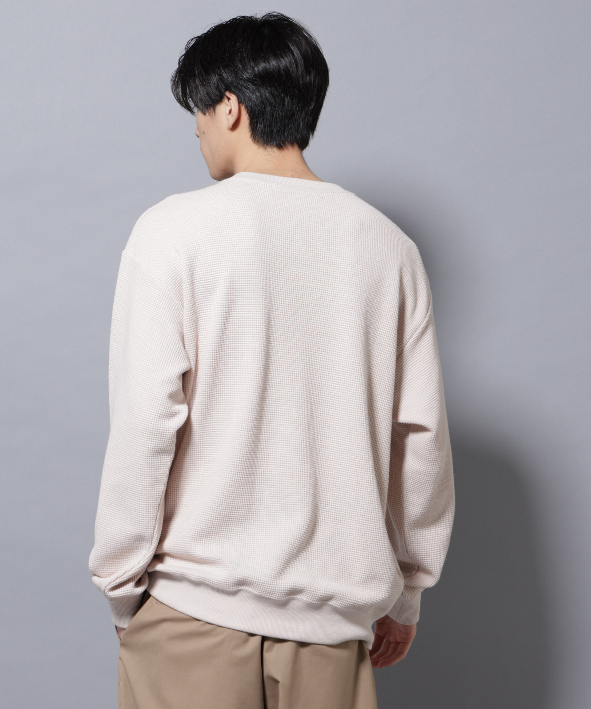 NANO universe「テックワッフルクルーネックＴシャツ」|Tシャツ・カットソー|