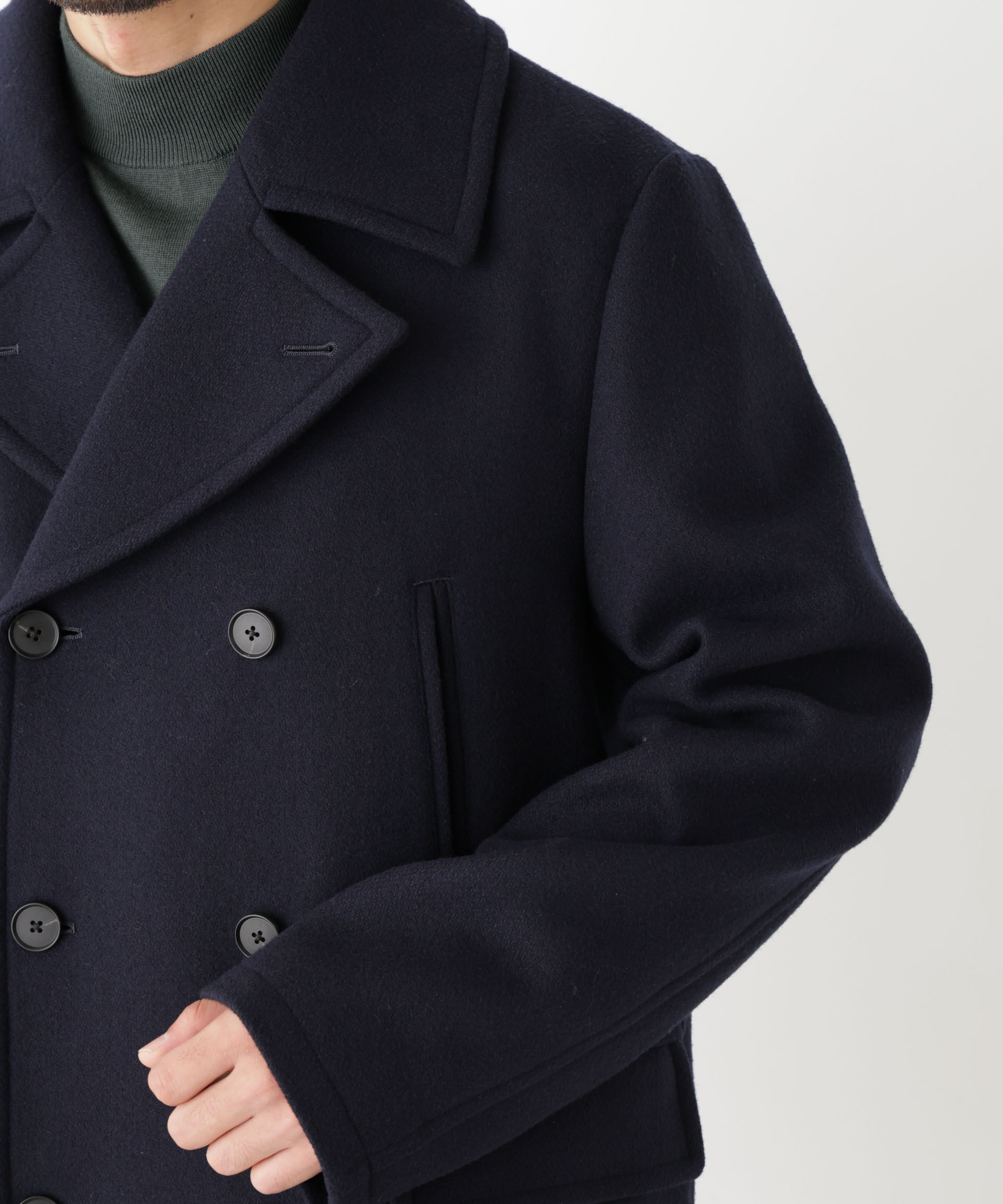 NANO universe「「NEW ON COAT」ウール/NショートPコート」|その他|