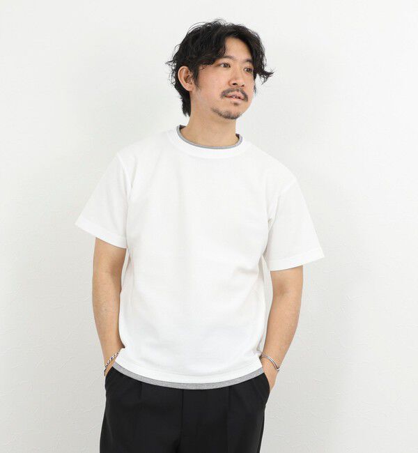 NOLLEY'S goodman「ケーブルニットダブルカラーTee 26SS」|Tシャツ・カットソー|