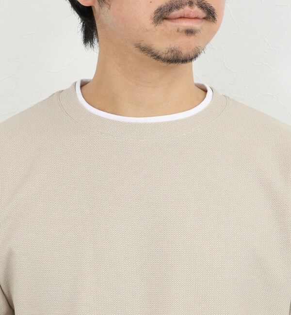 NOLLEY'S goodman「ケーブルニットダブルカラーTee 26SS」|Tシャツ・カットソー|