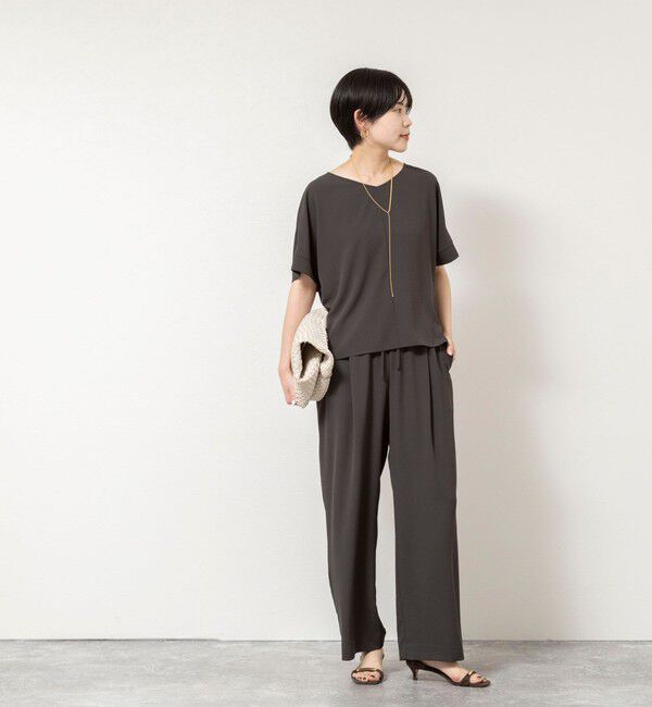 NOLLEY'S「【WEB＆一部店舗限定カラー】《セットアップ対応》ジョーゼットイージーワイドパンツ」|その他|