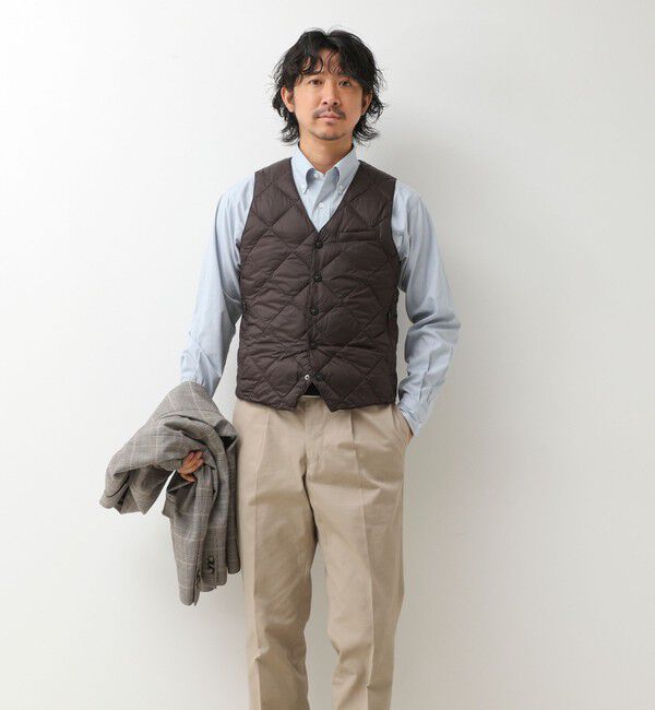 NOLLEY'S goodman「【TAION/タイオン】SINGLE SNAP BUTTON DOWN GILET 26AW」|ダウンベスト・ベスト|