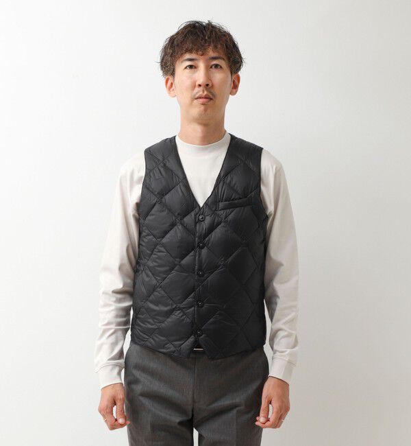 NOLLEY'S goodman「【TAION/タイオン】SINGLE SNAP BUTTON DOWN GILET 26AW」|ダウンベスト・ベスト|