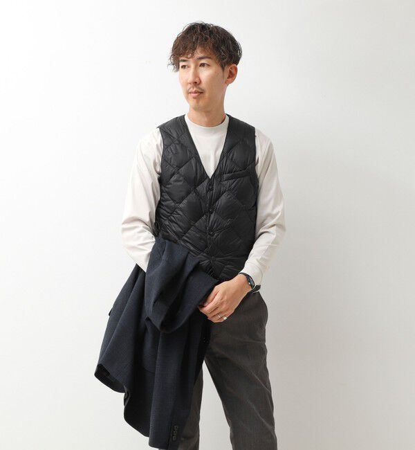 NOLLEY'S goodman「【TAION/タイオン】SINGLE SNAP BUTTON DOWN GILET 26AW」|ダウンベスト・ベスト|