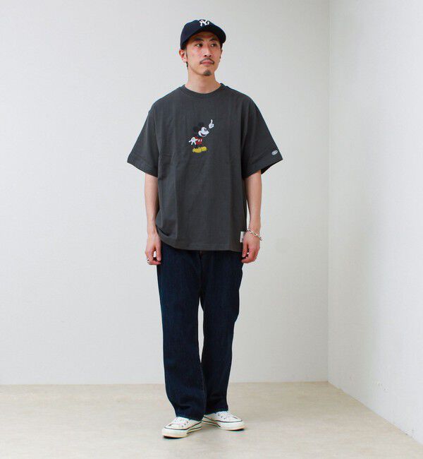 GLOSTER「【DISCUS】Disney ミッキープリントTシャツ」|Tシャツ・カットソー|