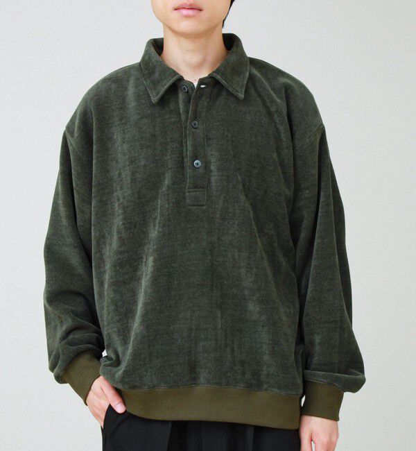 GLOSTER「【セットアップ対応】ソフトシェニールポロ ロングスリーブ」|ポロシャツ|