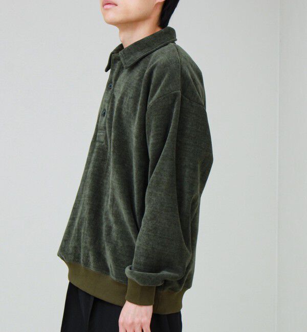 GLOSTER「【セットアップ対応】ソフトシェニールポロ ロングスリーブ」|ポロシャツ|